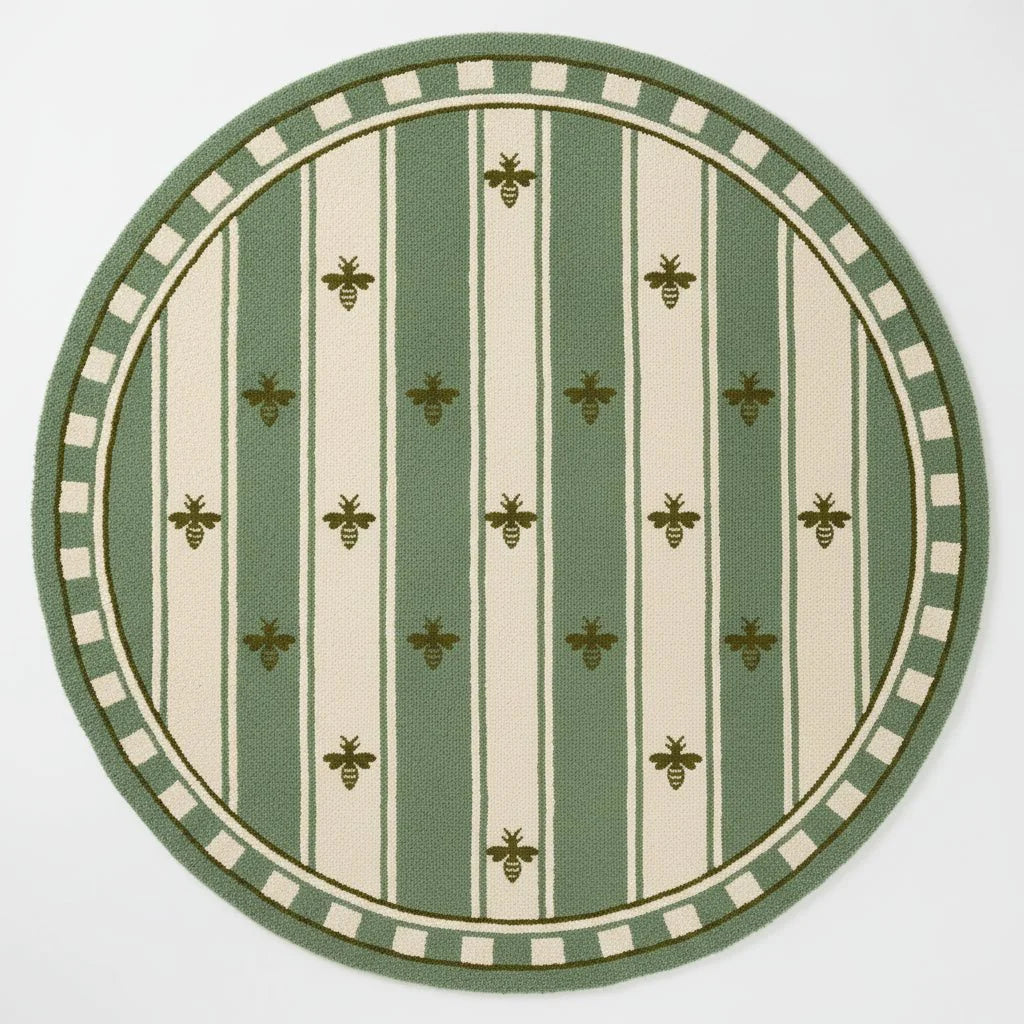 Bee Mine Hand Tufted Round Rug