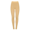 Beige Mesh Spiral Leggings
