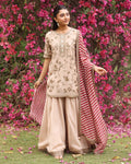 Beige Zareen Sharara By KYNAH, Luxury Indian Fashion & Bridal Wear