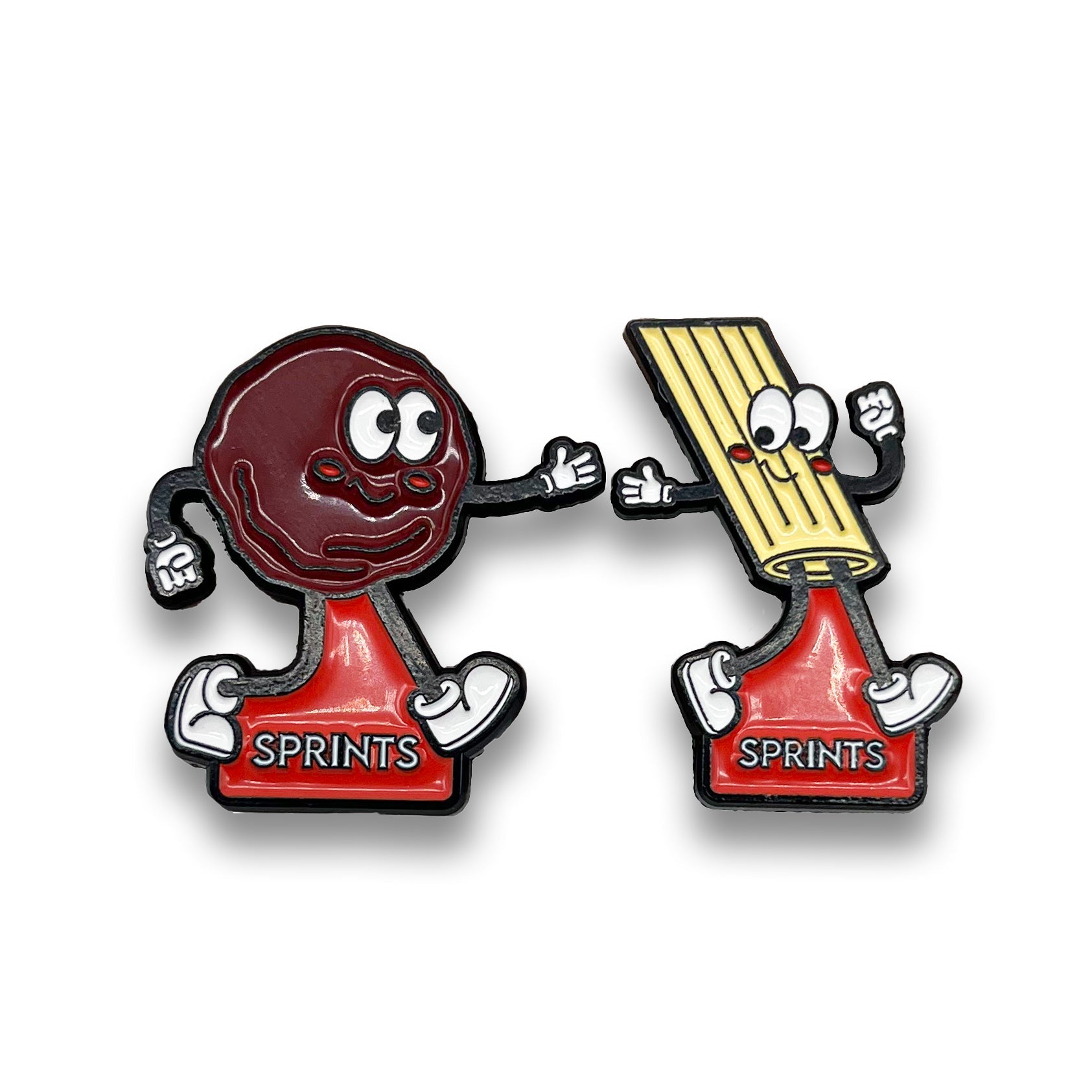 Sprints Running Buddies - Spaghetti & Meatballs Enamel Pin