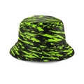 Black Lime Bolt Glitch Bucket Hat