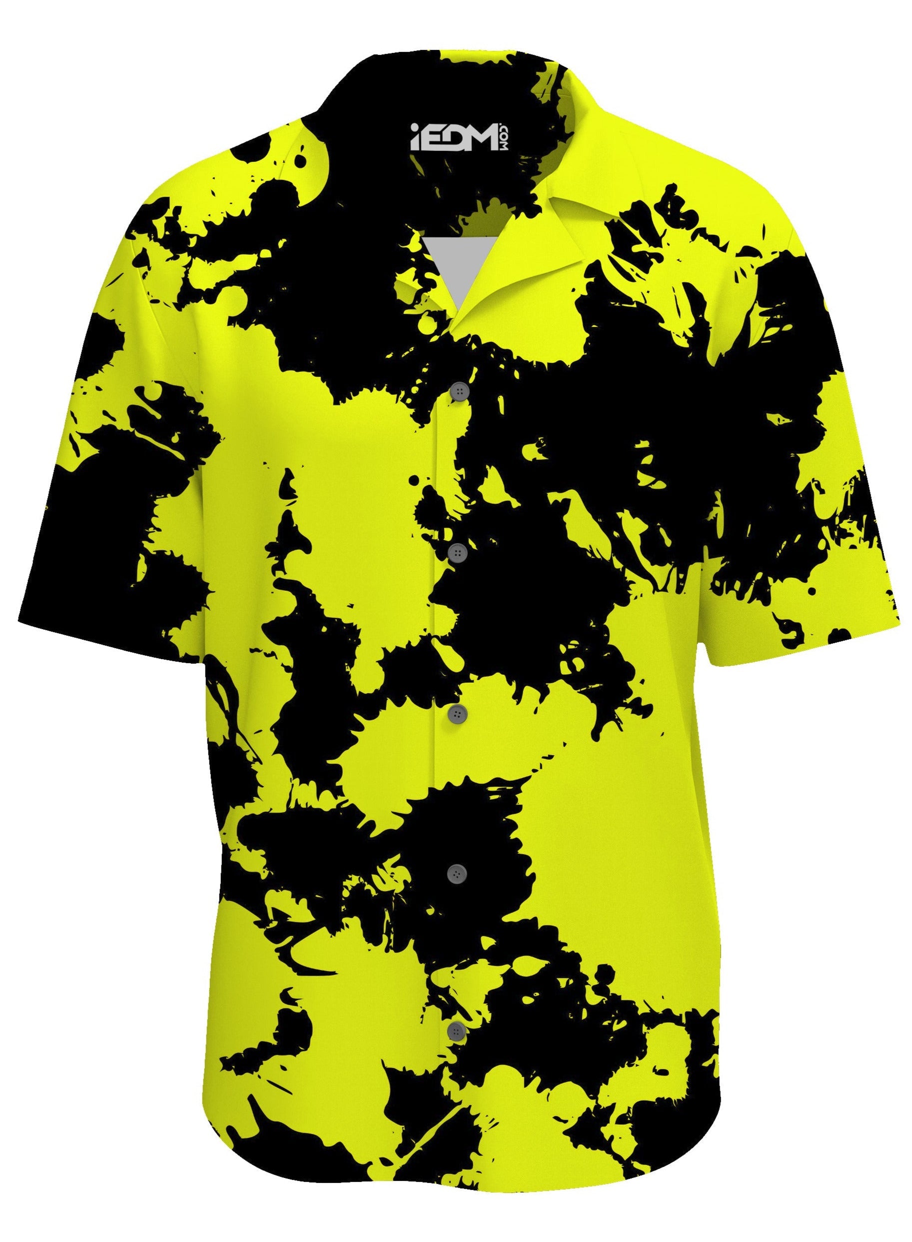 Yellow and Black Paint Splatter Lounge Shirt