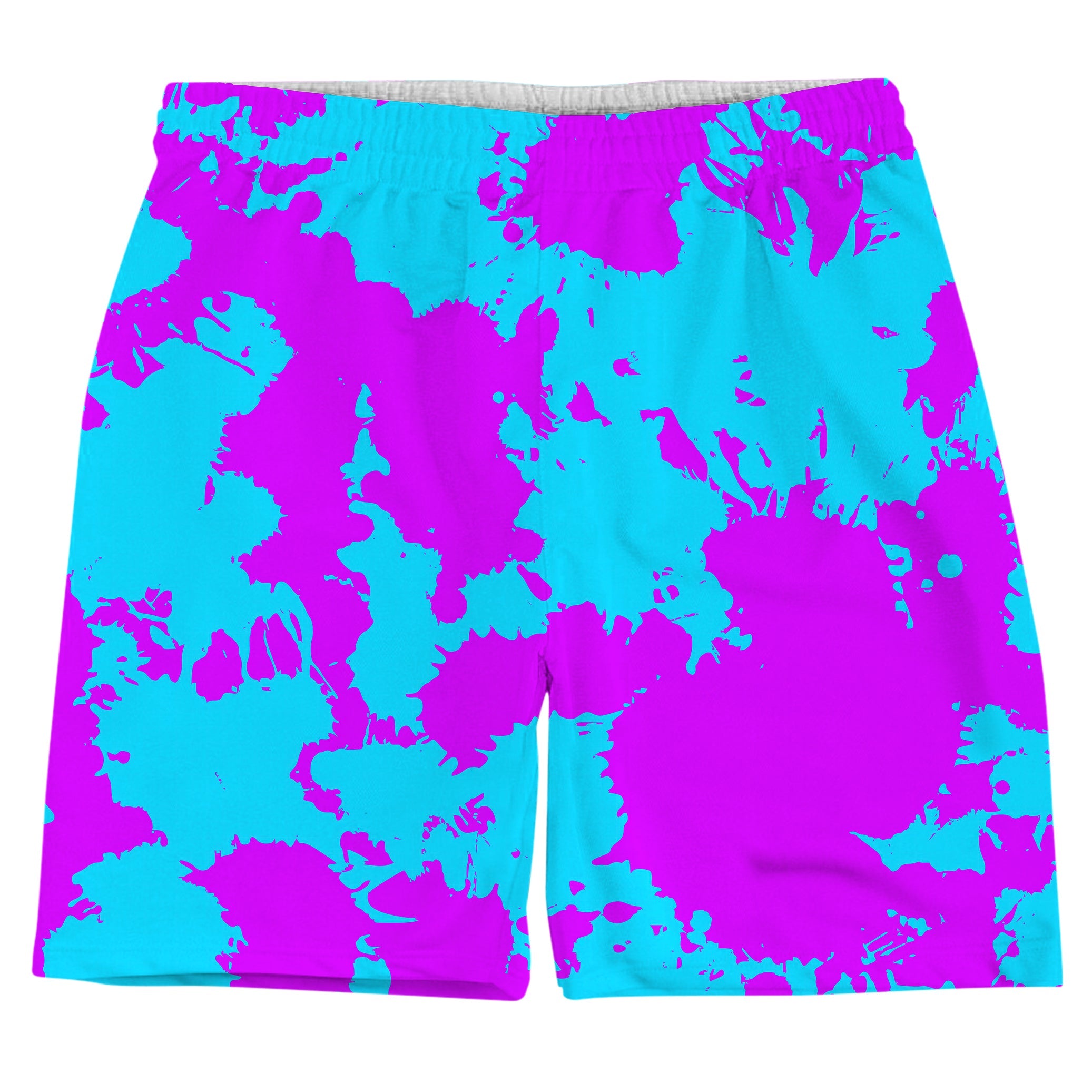 Blue and Purple Paint Splatter Weekend Shorts