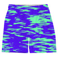 Purple Mint Rave Zebra Stripe Weekend Shorts