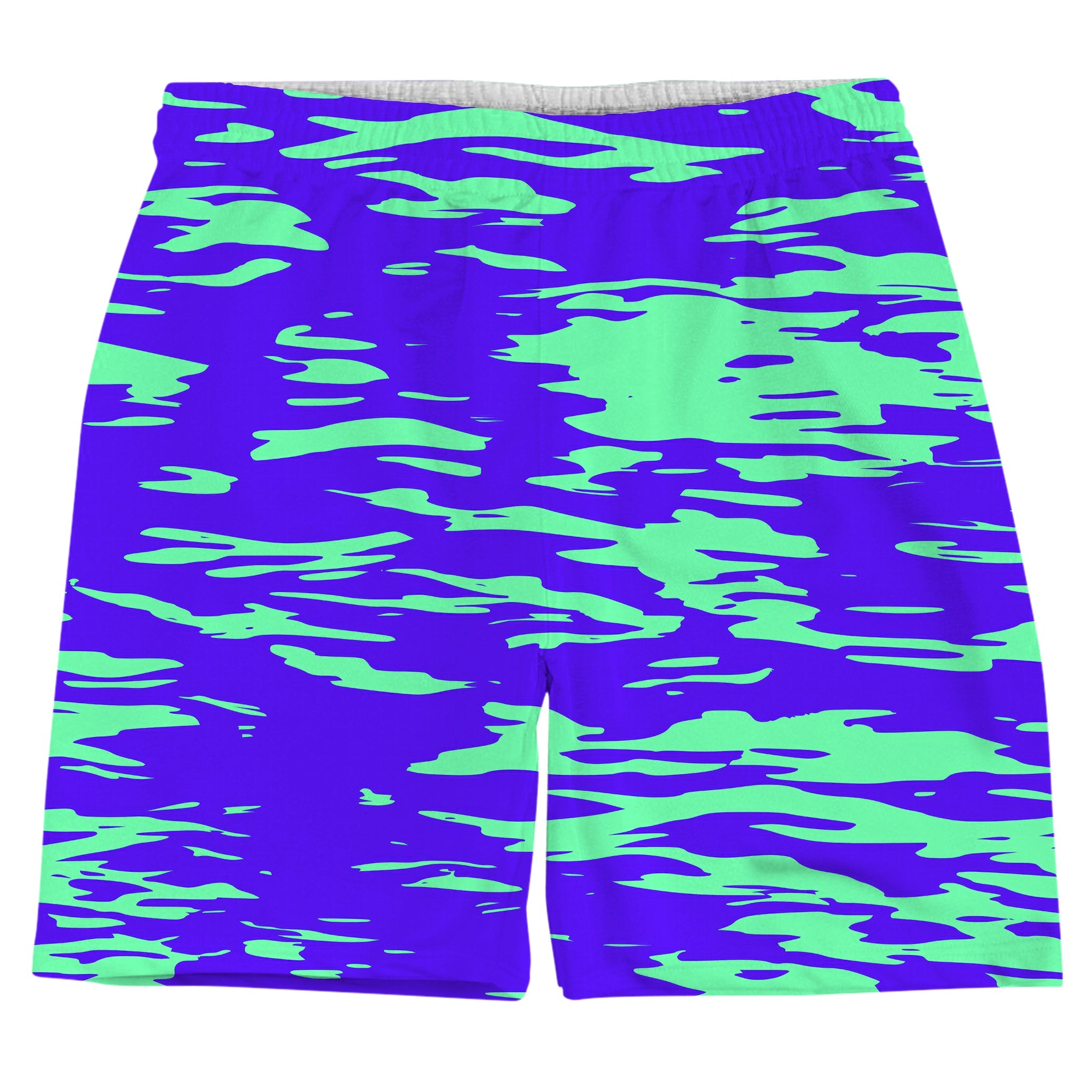 Purple Mint Rave Zebra Stripe Weekend Shorts