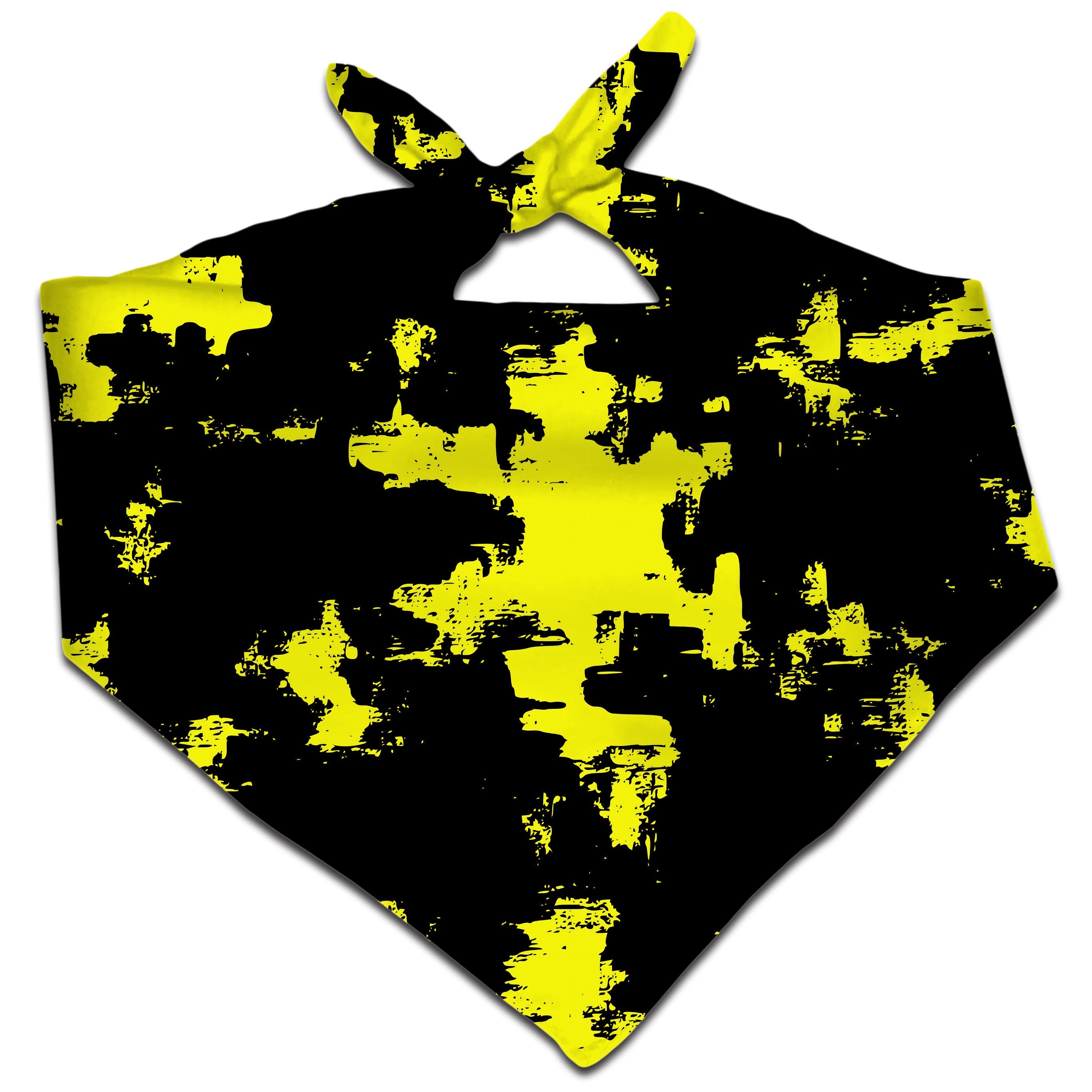 Black and Yellow Abstract Bandana