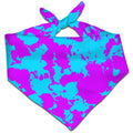 Blue and Purple Paint Splatter Bandana