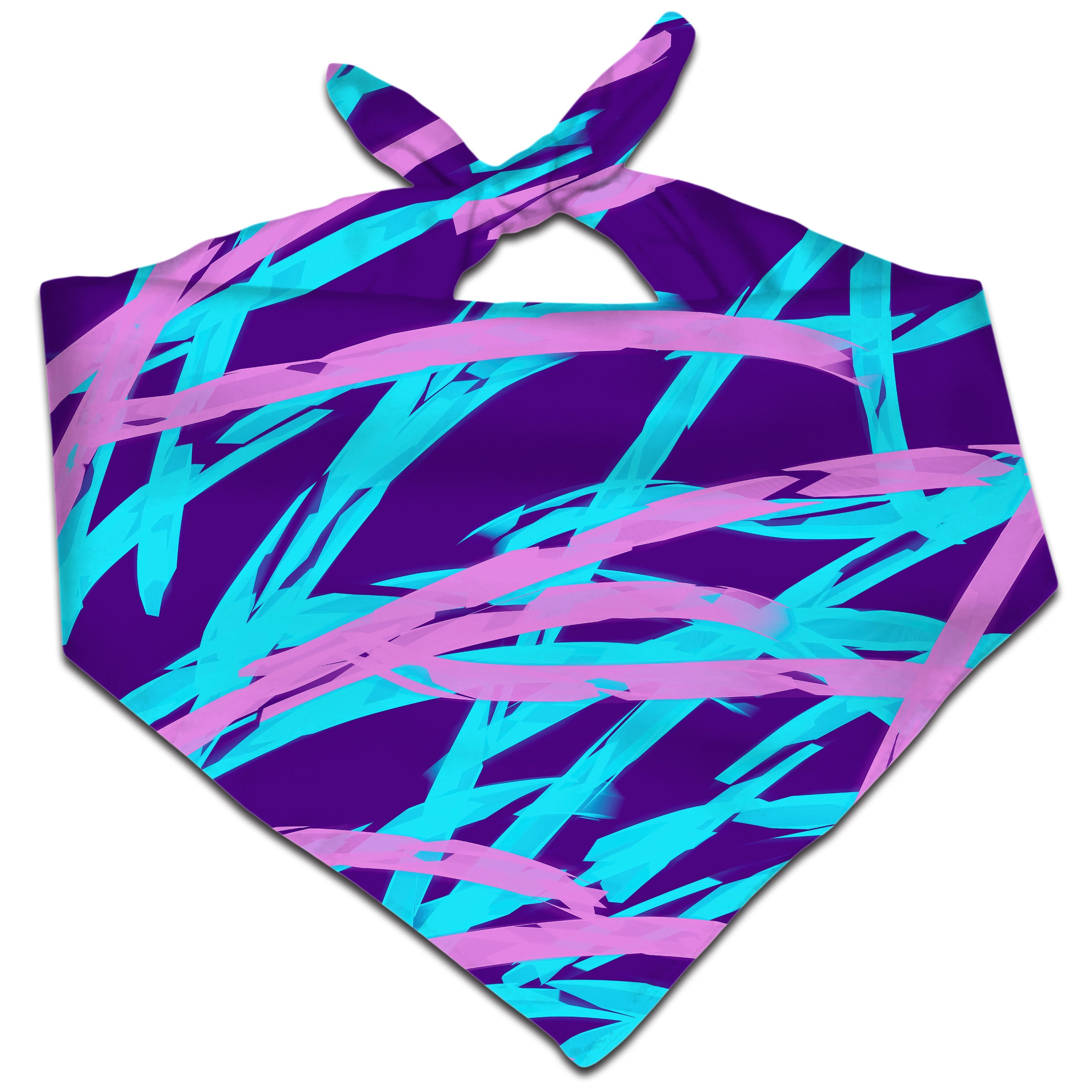 Purple and Blue Rave Abstract Bandana