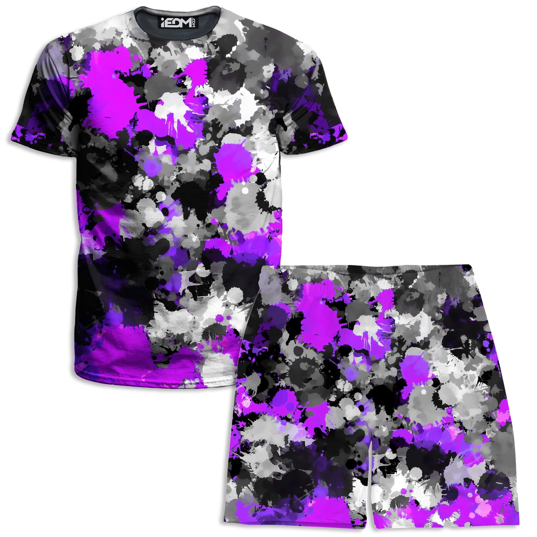 Purple Drip T-Shirt and Shorts Combo