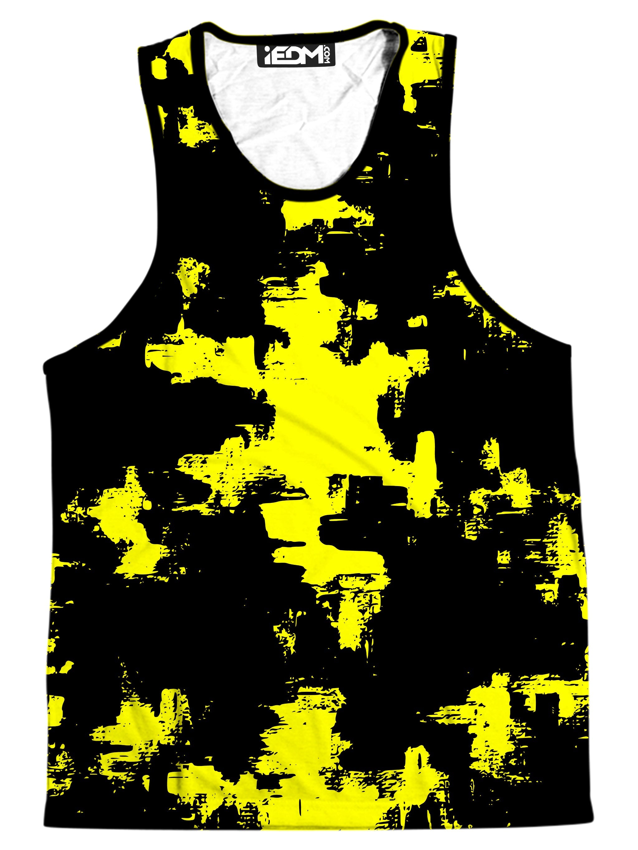 Black and Yellow Abstract Men's Tank