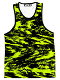 Black Lime Bolt Glitch Men's Tank