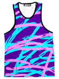Purple and Blue Rave Abstract Men's Tank