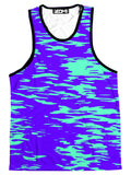 Purple Mint Rave Zebra Stripe Men's Tank