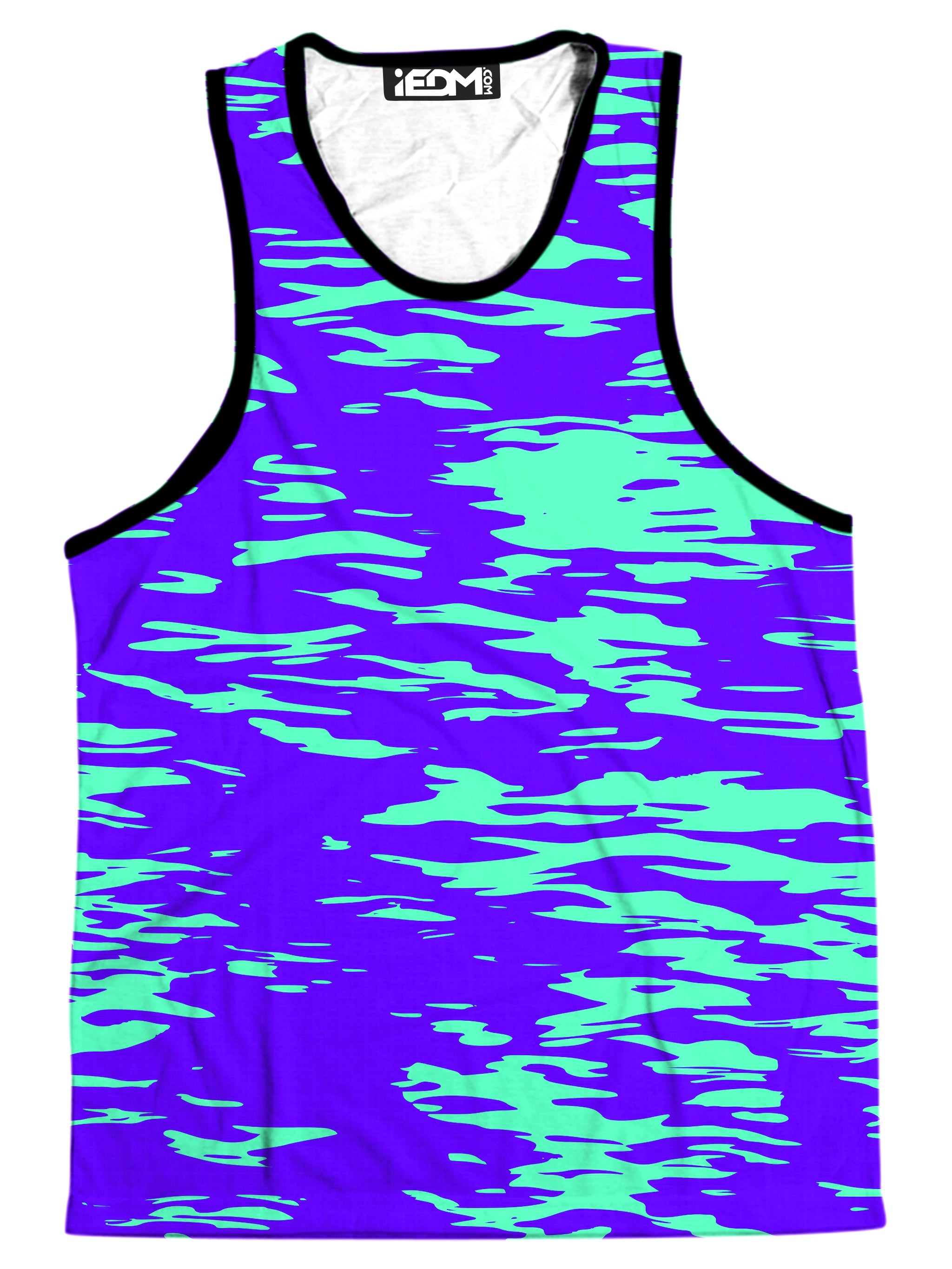 Purple Mint Rave Zebra Stripe Men's Tank