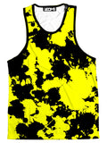 Yellow and Black Paint Splatter Men's Tank