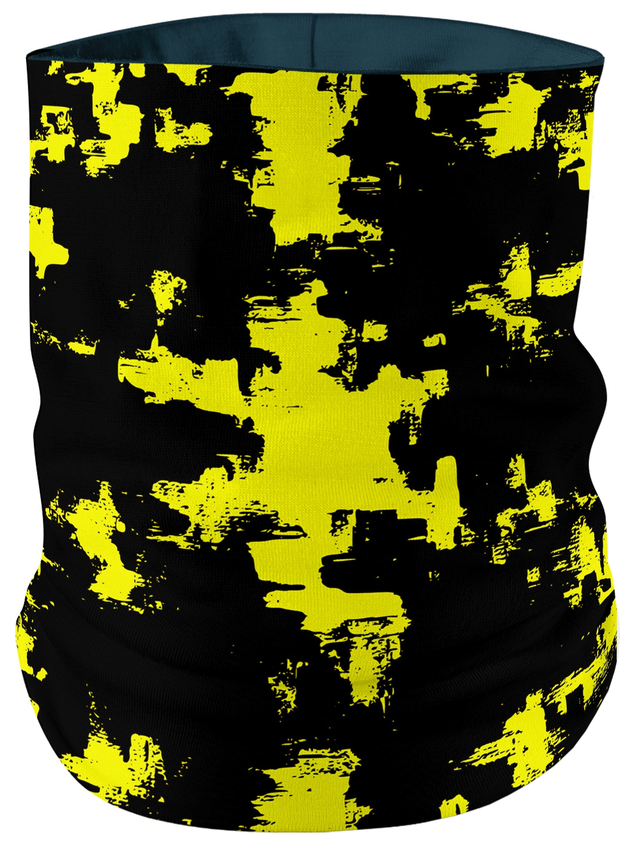 Black and Yellow Abstract Bandana Mask