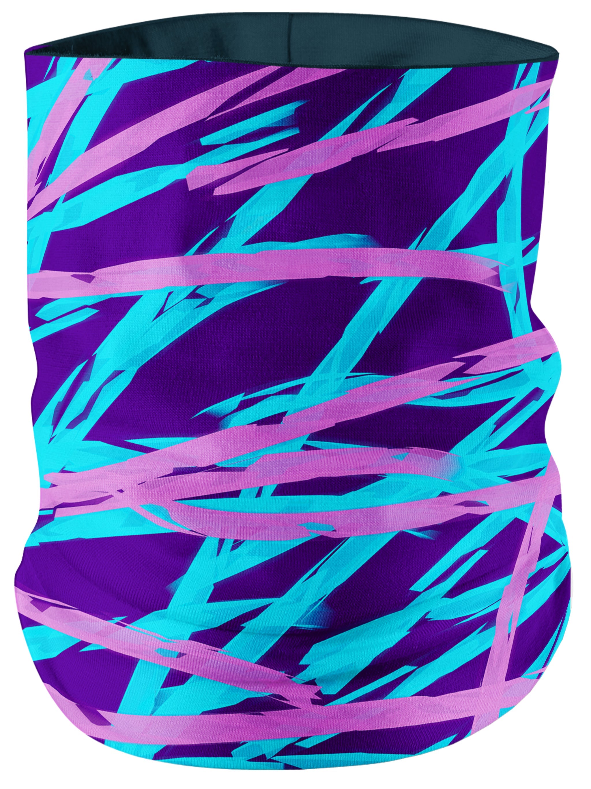 Purple and Blue Rave Abstract Bandana Mask