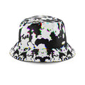 Cow Hide Print Rave Drip Bucket Hat