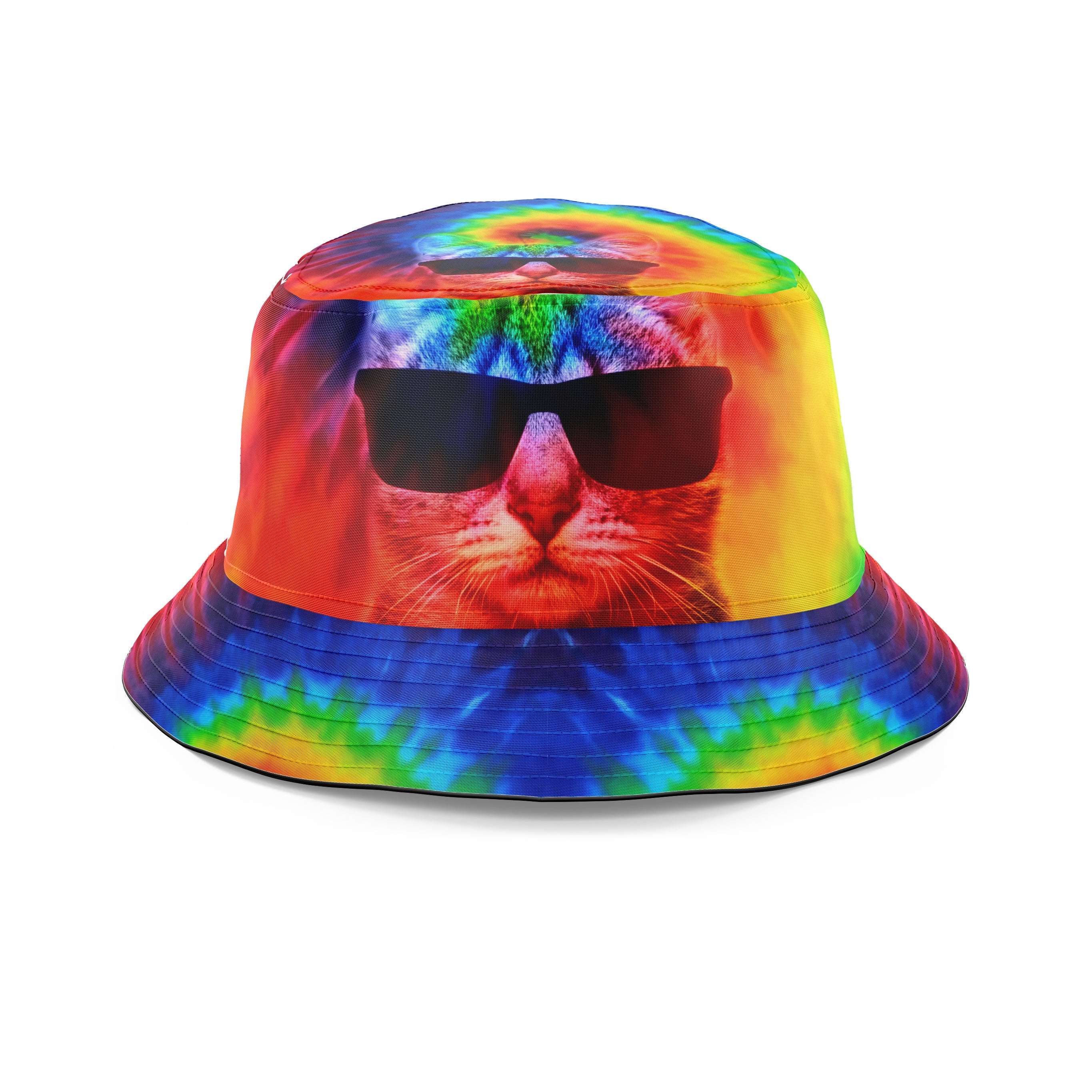 Kitten Tie-Dye Bucket Hat