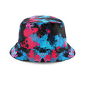 Pink and Blue Paint Splatter Bucket Hat