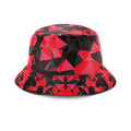 Red and Black Geo Bucket Hat