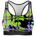 Blacklight Rave Glitch Rave Bra
