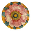 Big Bloom Tapestry Hand Tufted Round Rug 6'