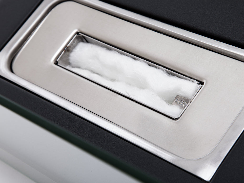 Chimenea de etanol de sobremesa de 1000W en metal y cristal templado