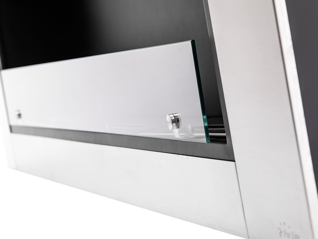 Chimenea de etanol de suelo, 6000W, diseño encastrable, grandes dimensiones y 3 quemadores