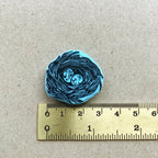 Bird nest rubber stamp with eggs