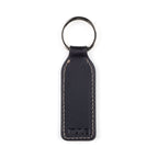 Black and Blue Laser Cut Leather Keychain