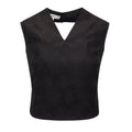 Black Backless Ribbon Top