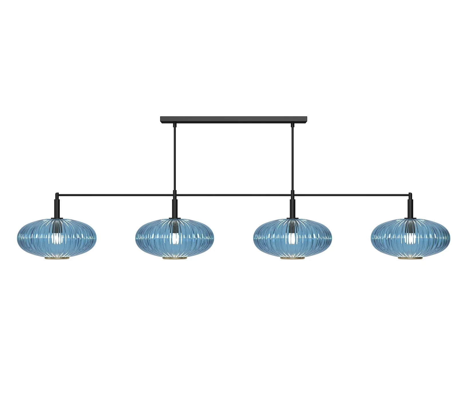 Prohibition 66" Blue Shades with Black Bar