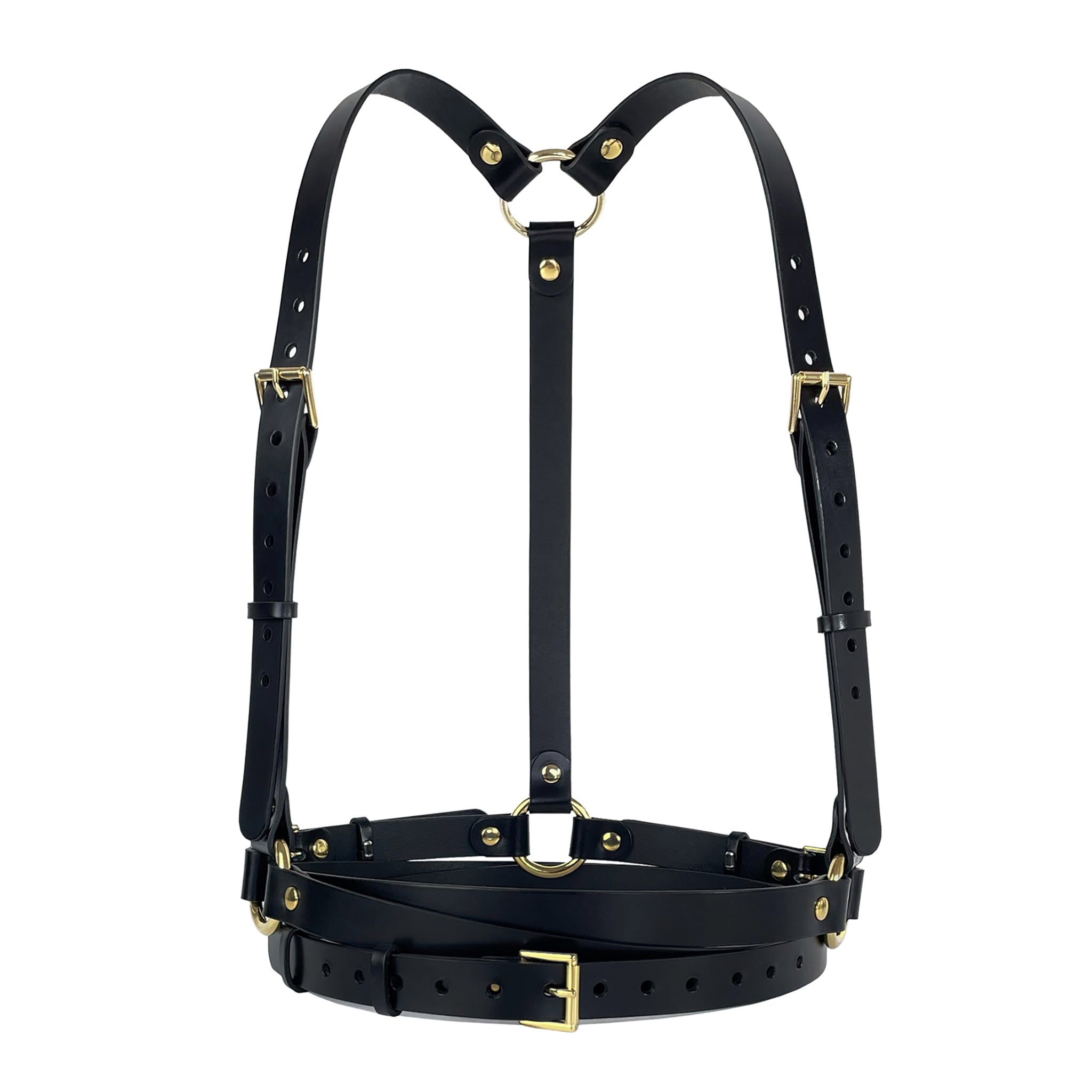 Black Double Belt Harness