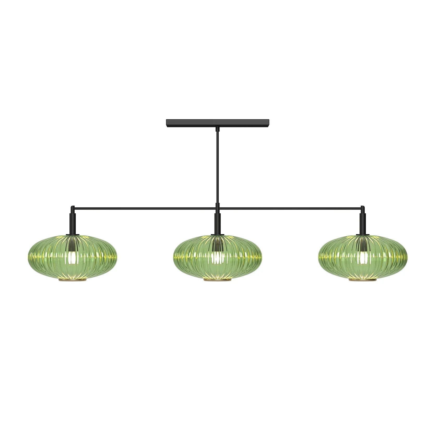 Prohibition 54" Green Shades with Black Bar