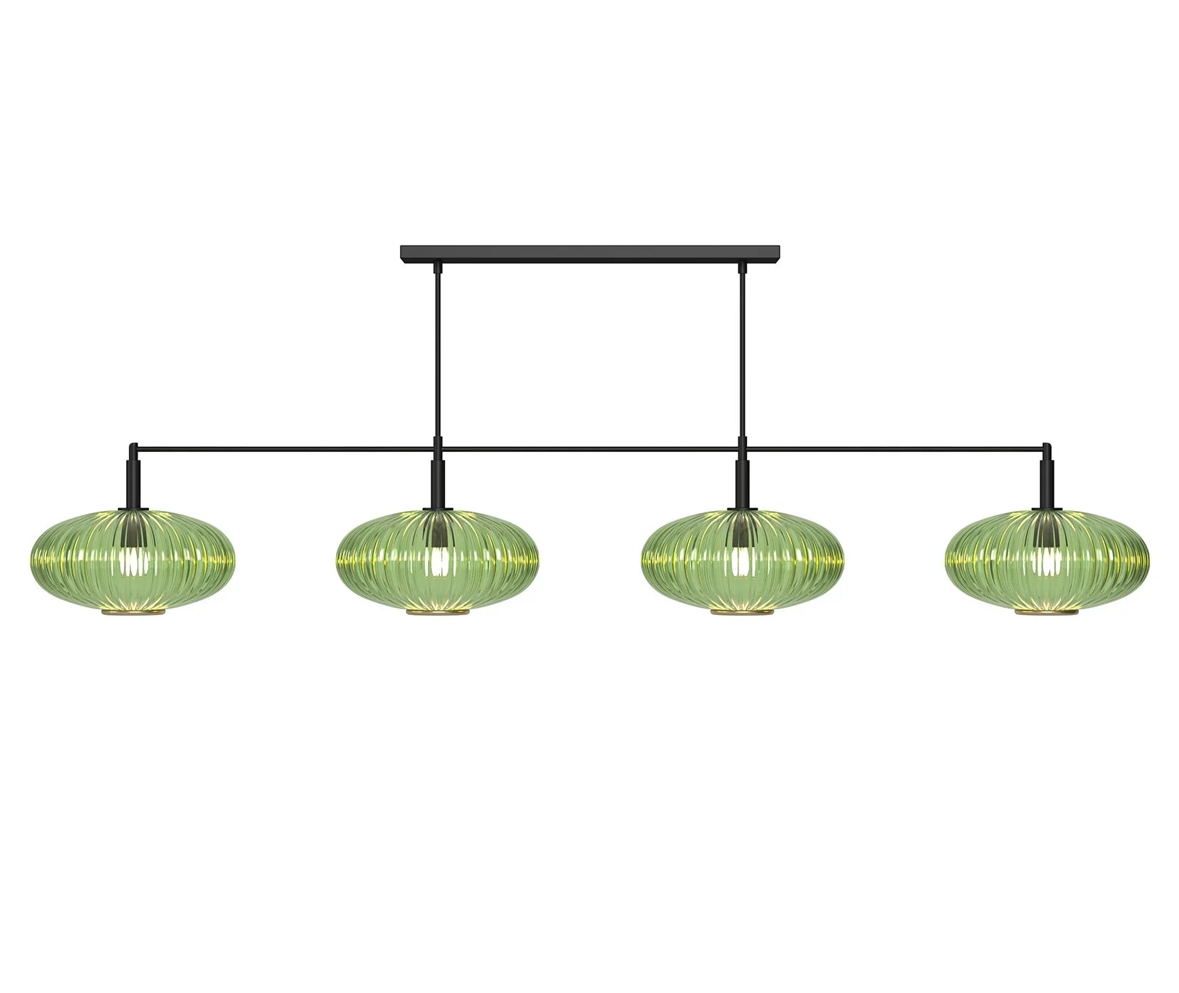 Prohibition 66" Green Shades with Black Bar