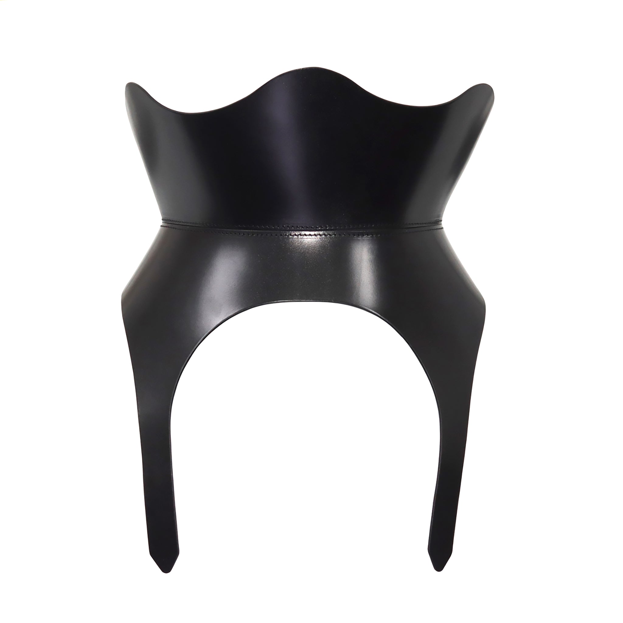 Black Leather Medusa Corset
