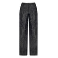 Black Organza Straight Pants