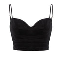Black Silk Corset Top