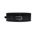 Black Wide Leather Belt