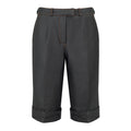Black Wrinkled Faux Leather Shorts