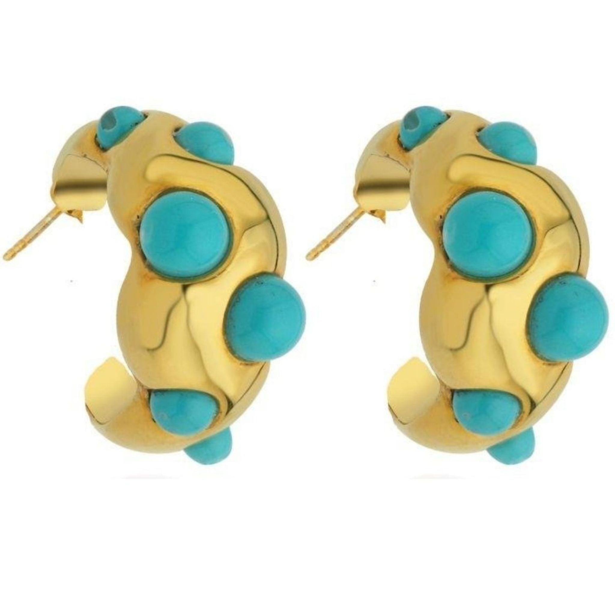 Turquoise Hoop Earring