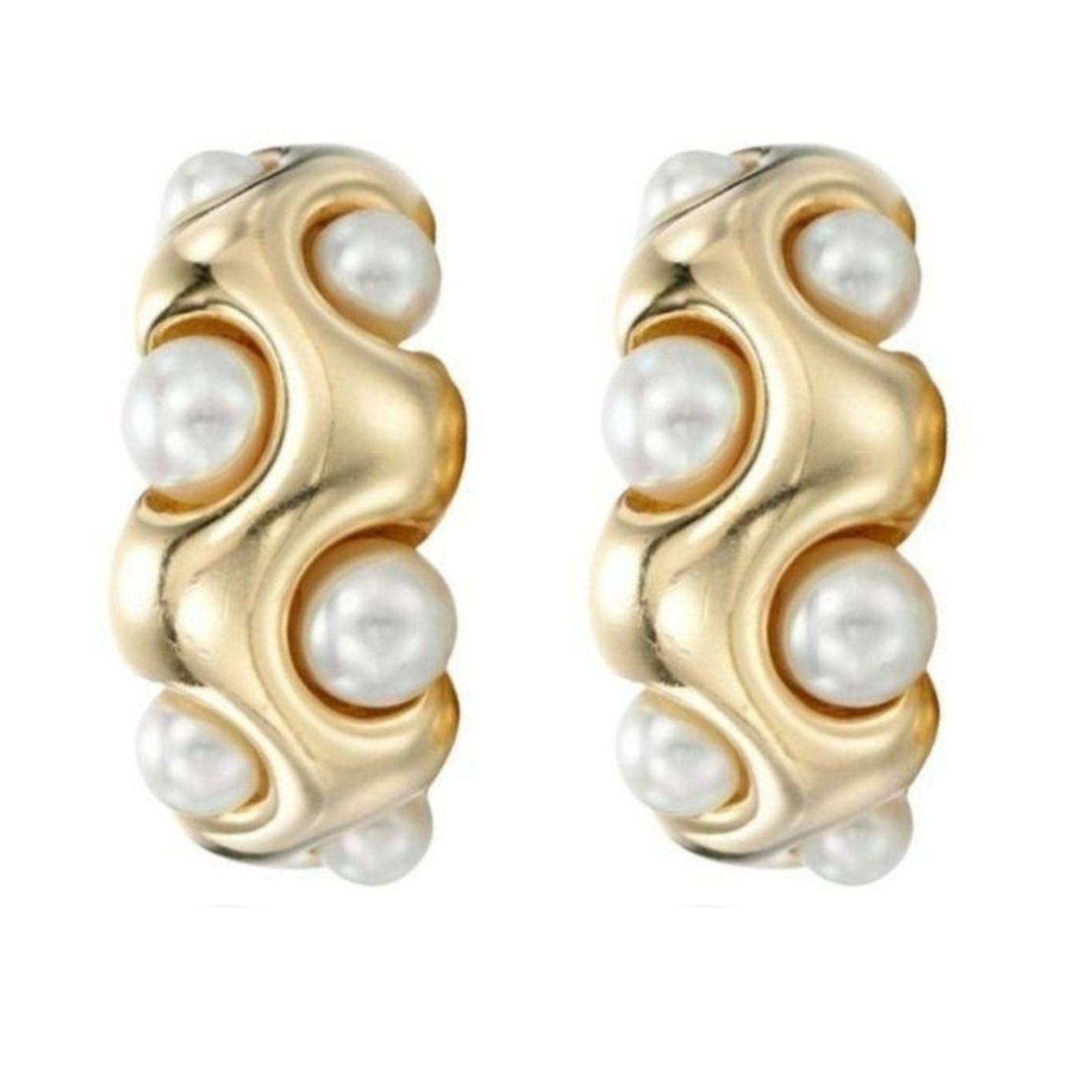 Pearl Hoop Earring