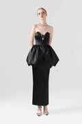 Ensemble Puff-Waisted Maxi Dress