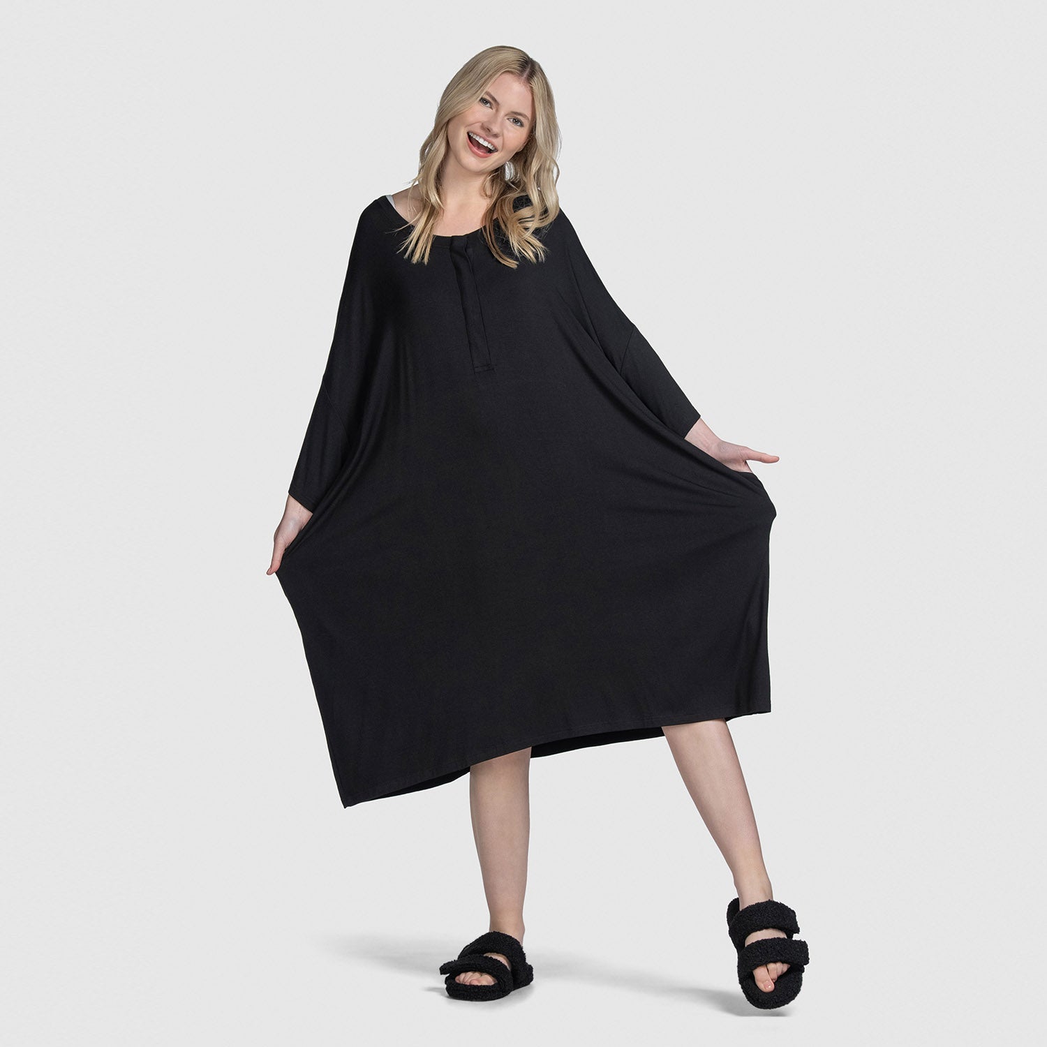 Black Button-Up