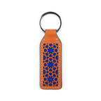 Leather Keyring Alhambra Brown and Blue