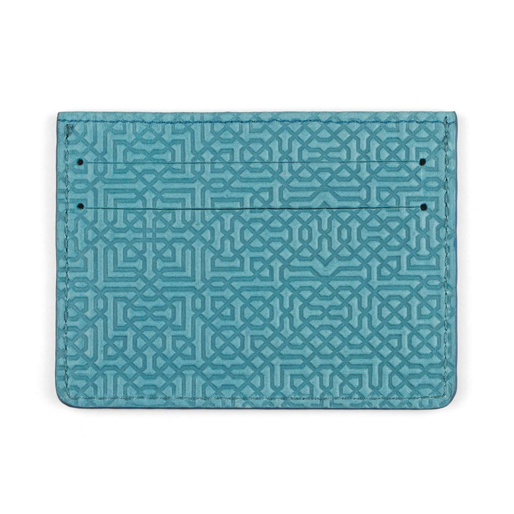 Blue Leather Cardholder Garnata