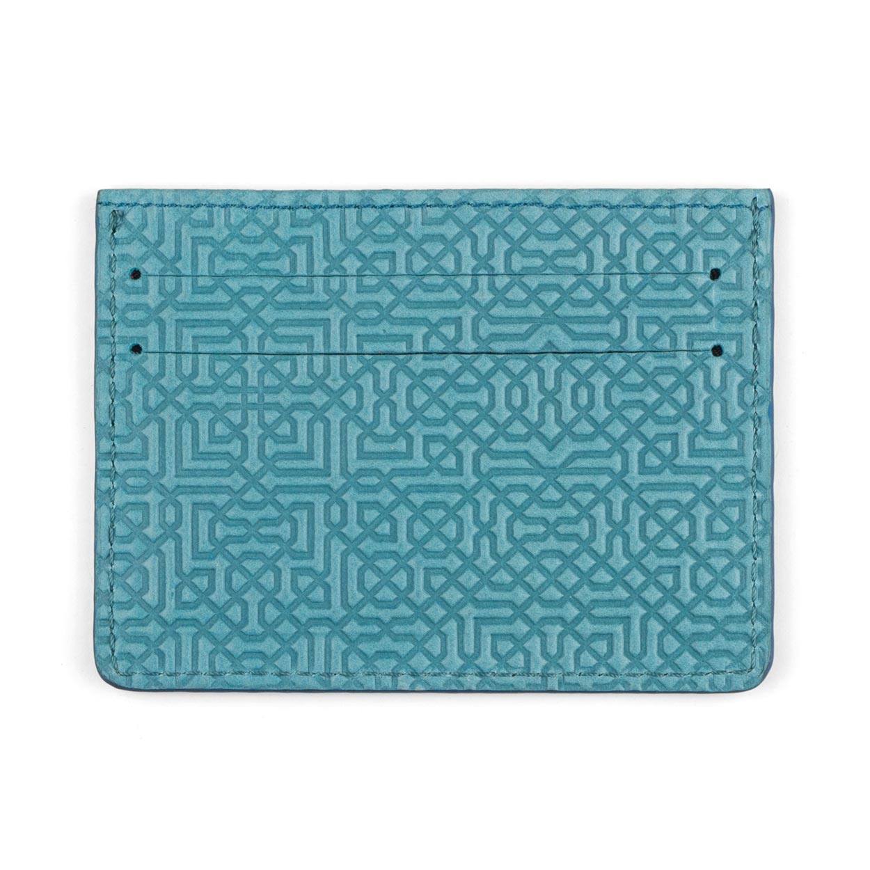 Blue Leather Cardholder Garnata
