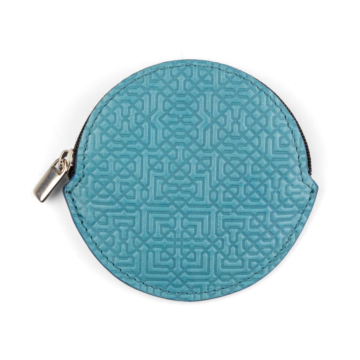 Blue Leather Coin Purse Garnata