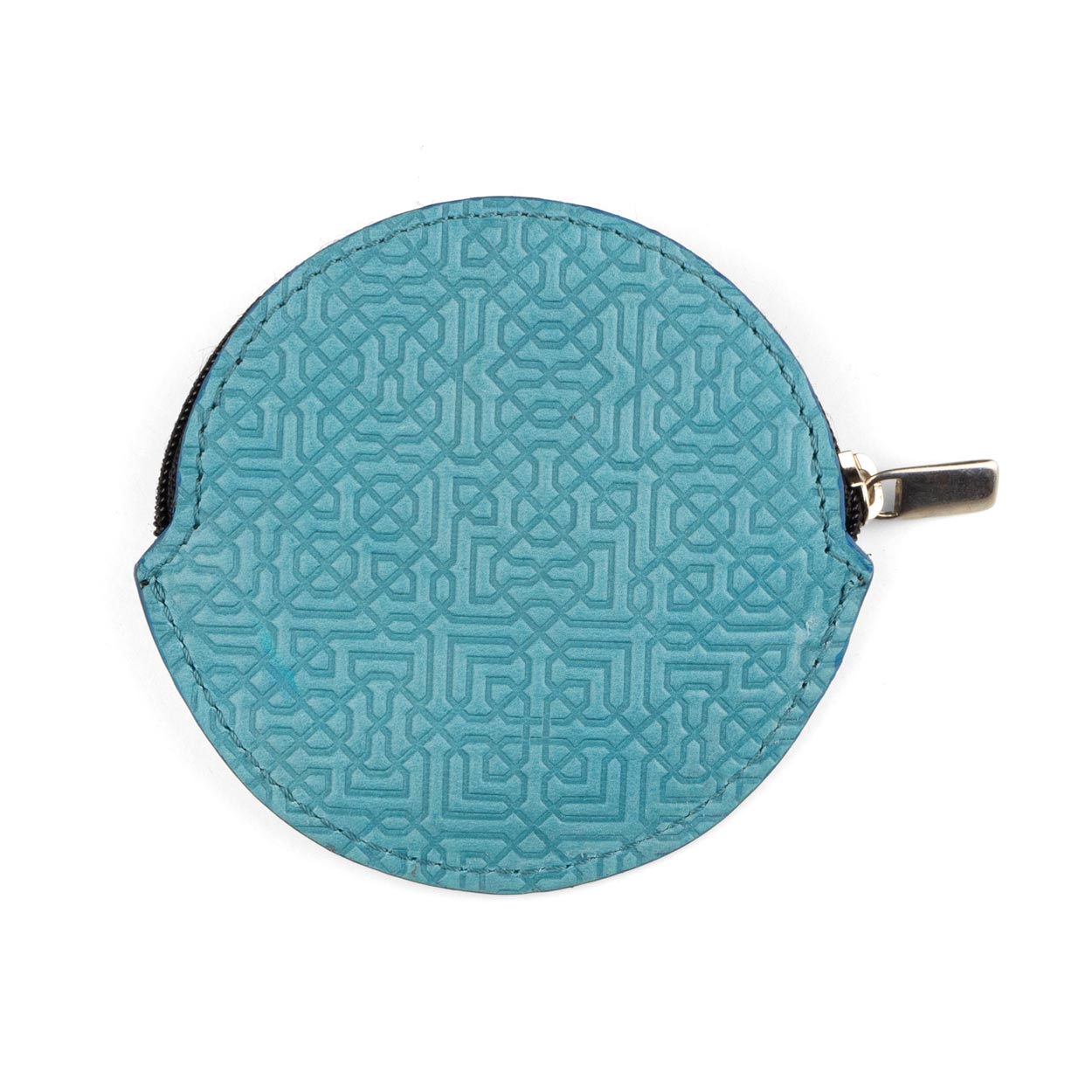 Blue Leather Coin Purse Garnata